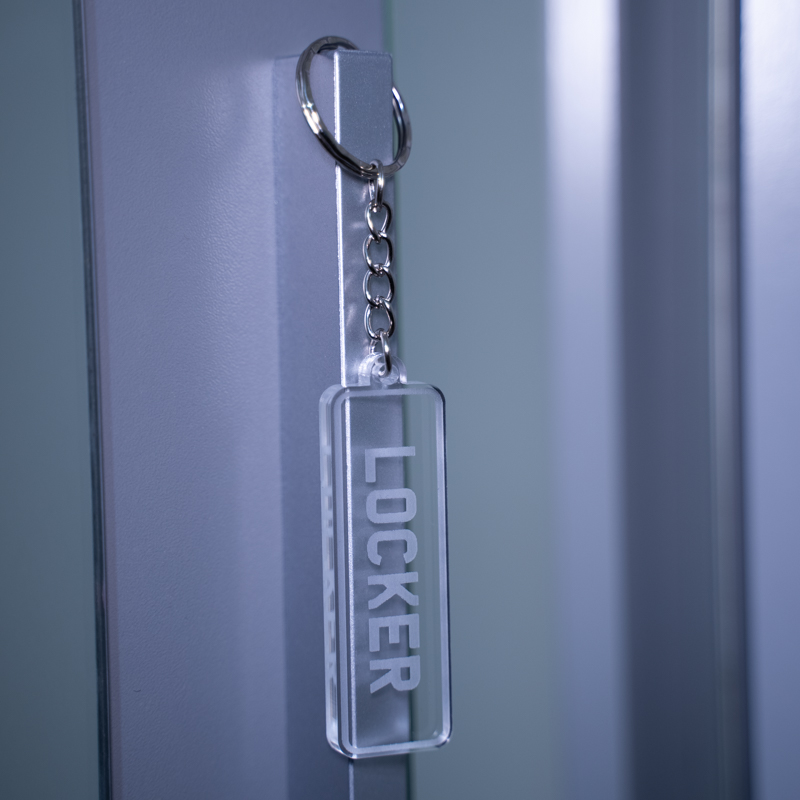 Crystal Clear Plate Keyring